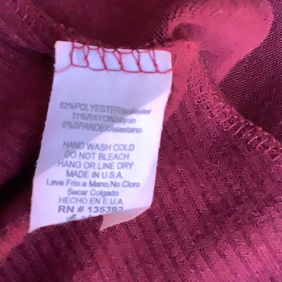 Auberge/burgandy long cardigan - Picture 6 of 9